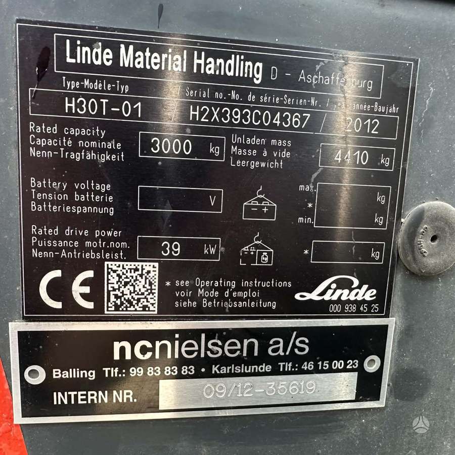 Linde H-30T, forklifts
