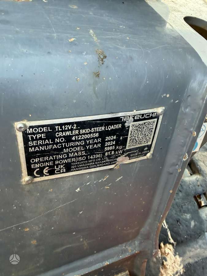 Takeuchi TL12V-2, 3D sistema, mini krautuvai