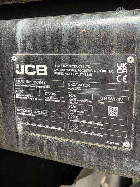 JCB JCB JS145W TAB, excavator