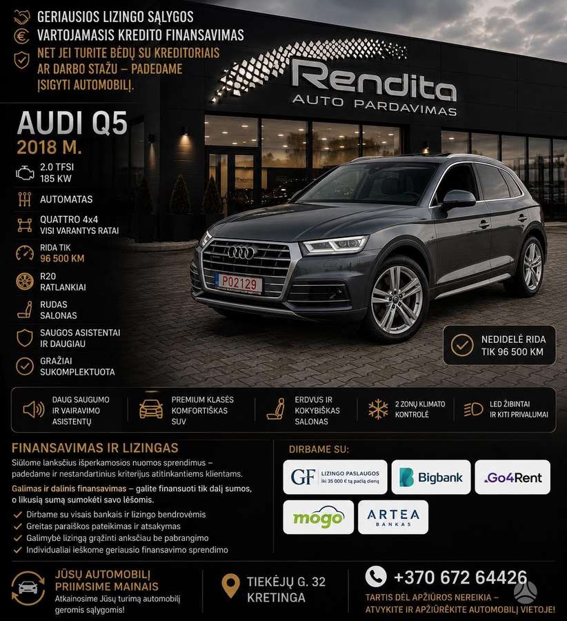 Audi Q5, 2.0 l., off-road / crossover