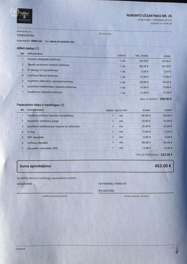 BMW 520, 2.0 l., universalas