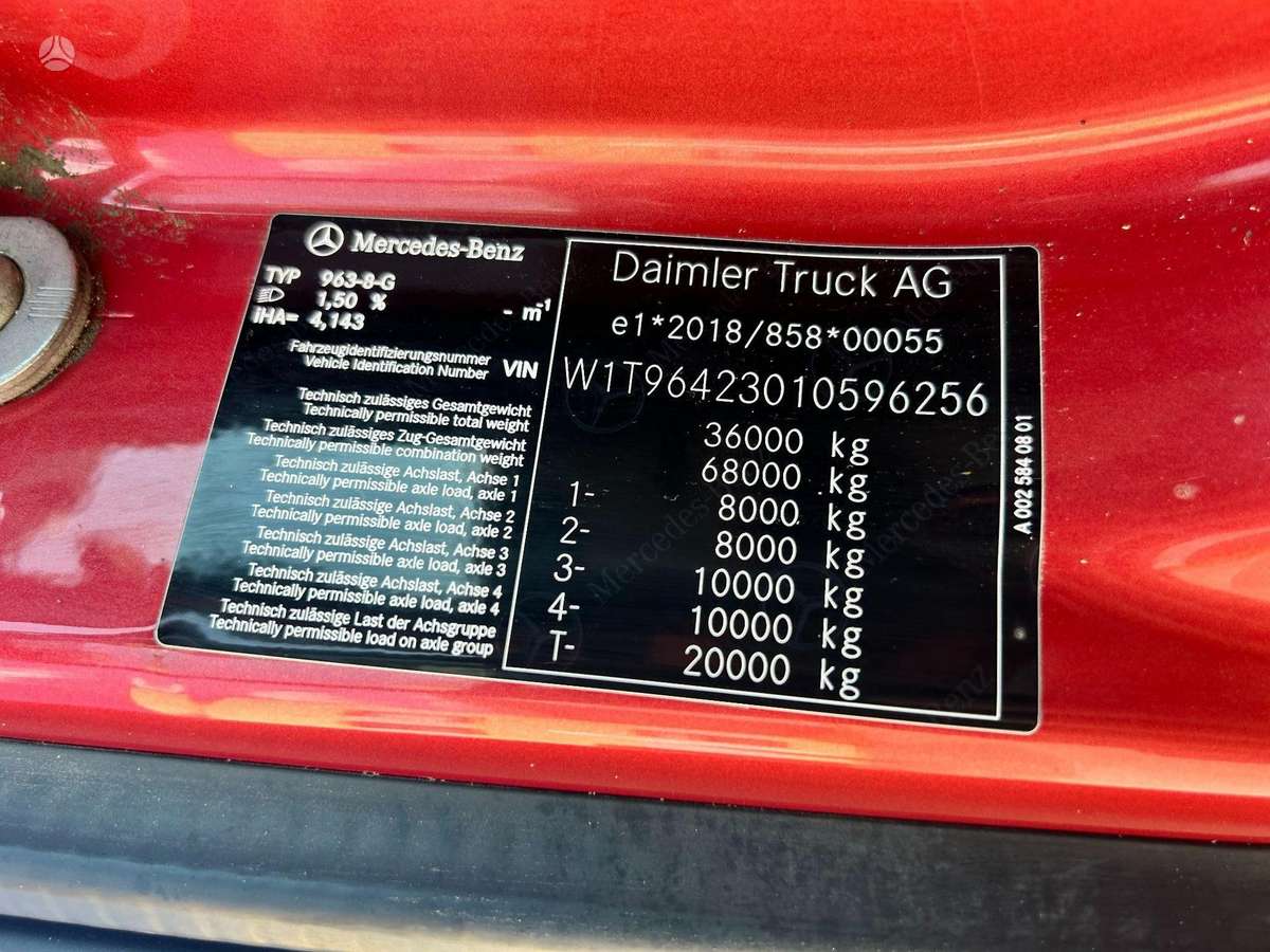 Mercedes-Benz AROCS 3258, самосвалы