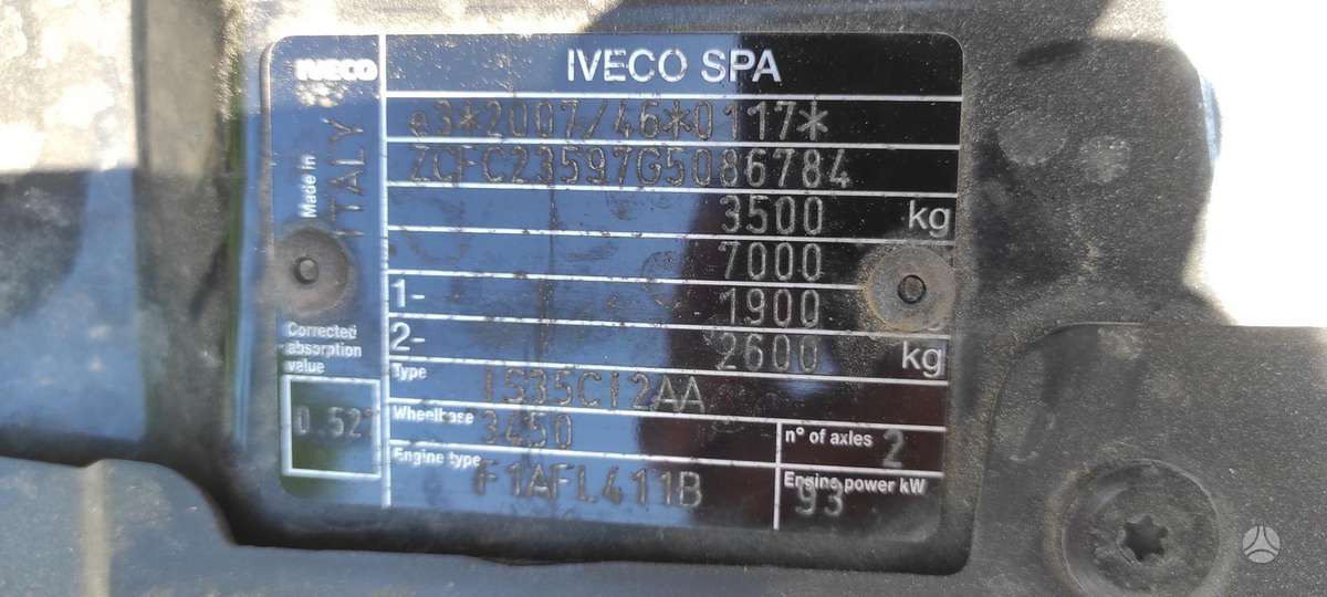 Iveco Daily, 2.3 l., Другое