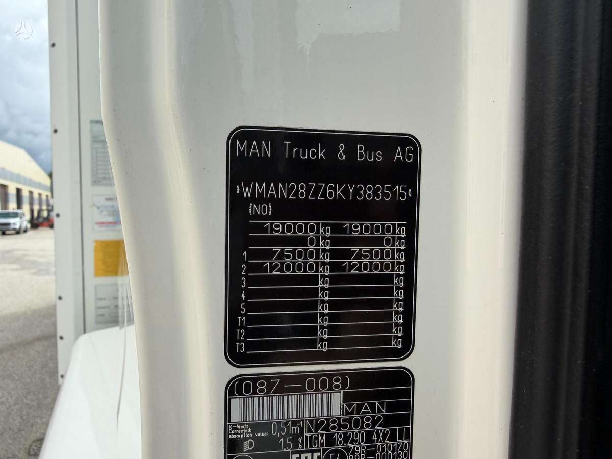 MAN TGM18.290, box trucks / box vans
