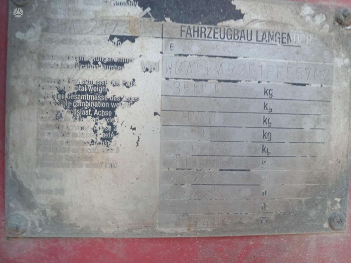 Langendorf SKA 27/29, dumper / tipper