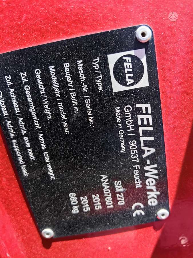 Fella SM 270, hay mowers / conditioners