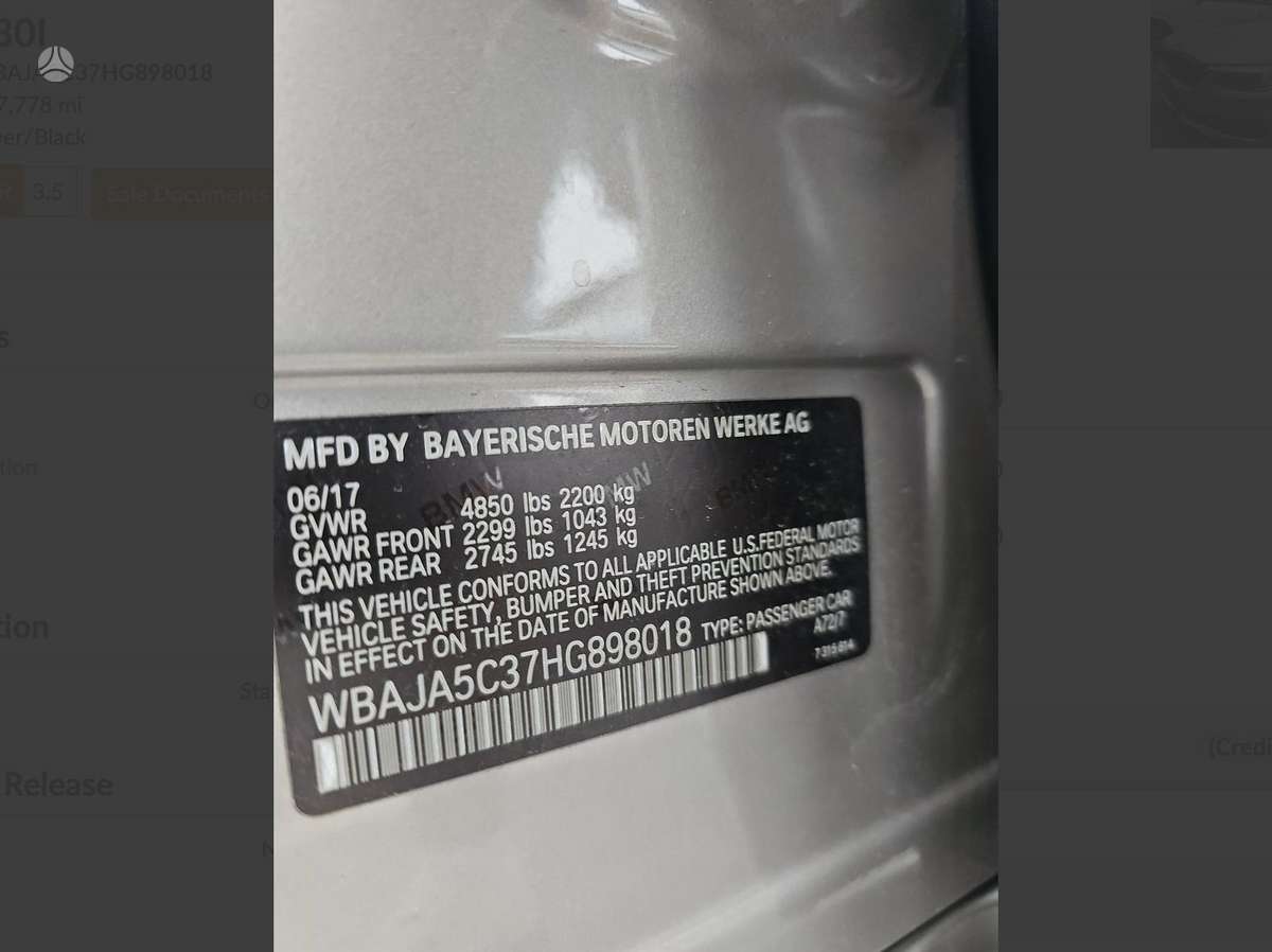 BMW 530, 2.0 l., Седан