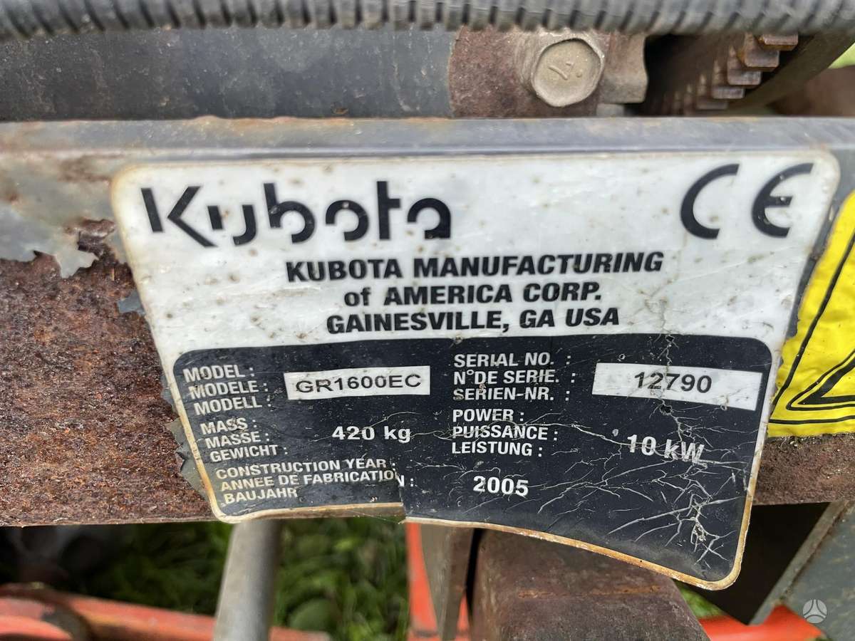 Kubota GR1600ec, lawn mowers