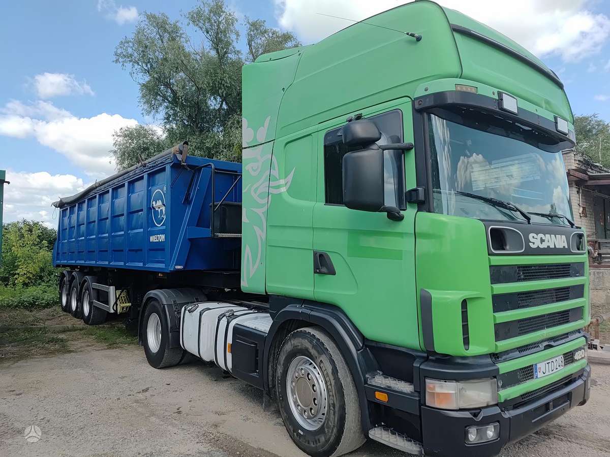 Scania 124l   2 vnt. hidraulika, double sleeper