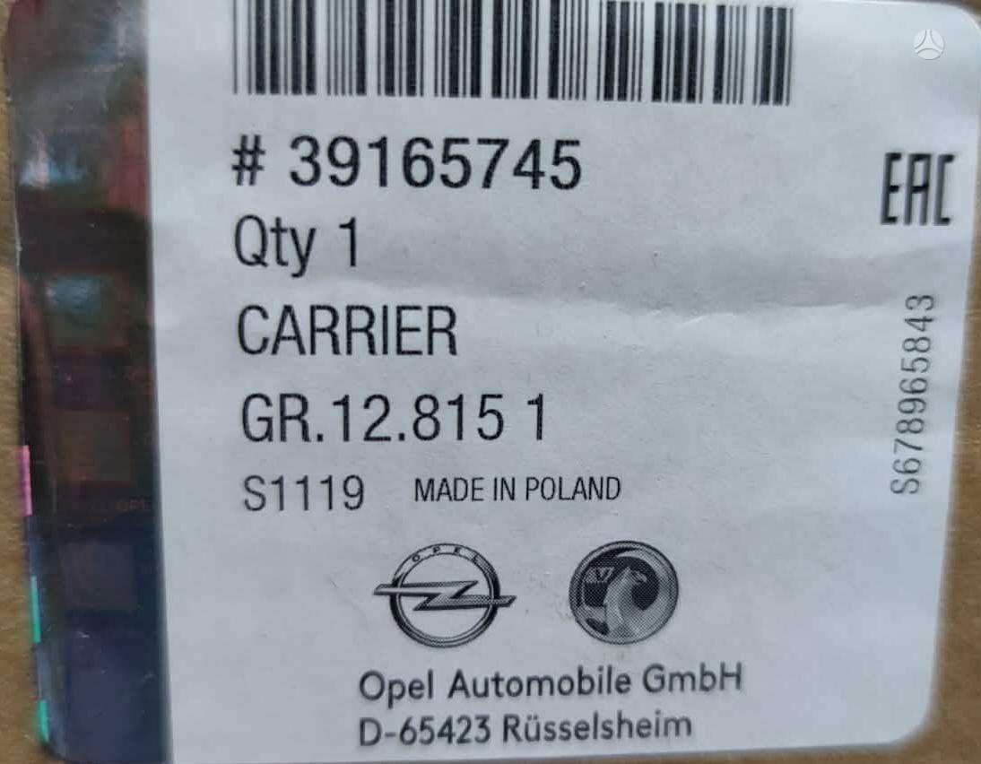 Originalūs stogo skersiniai Opel Combo