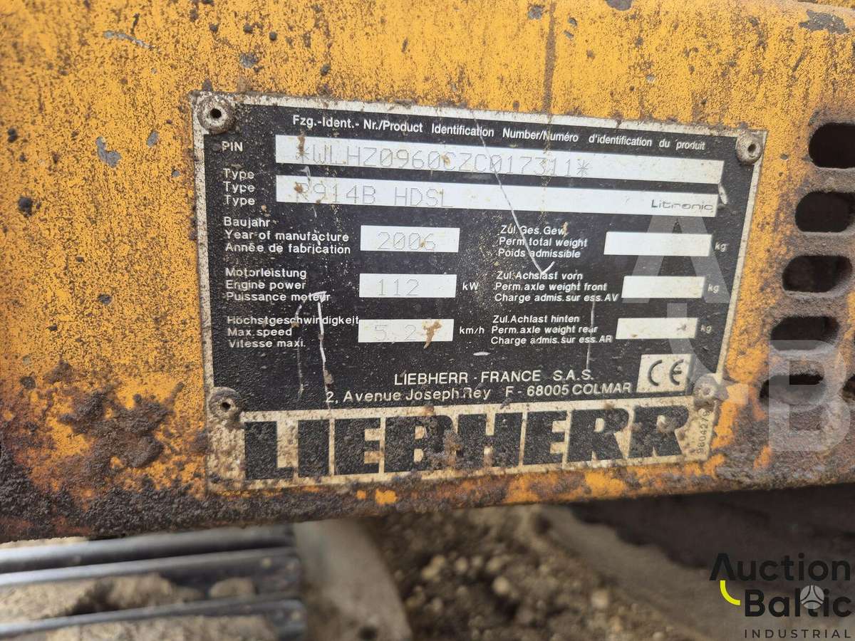 Liebherr R 914 B HD S L Litronic, экскаваторы