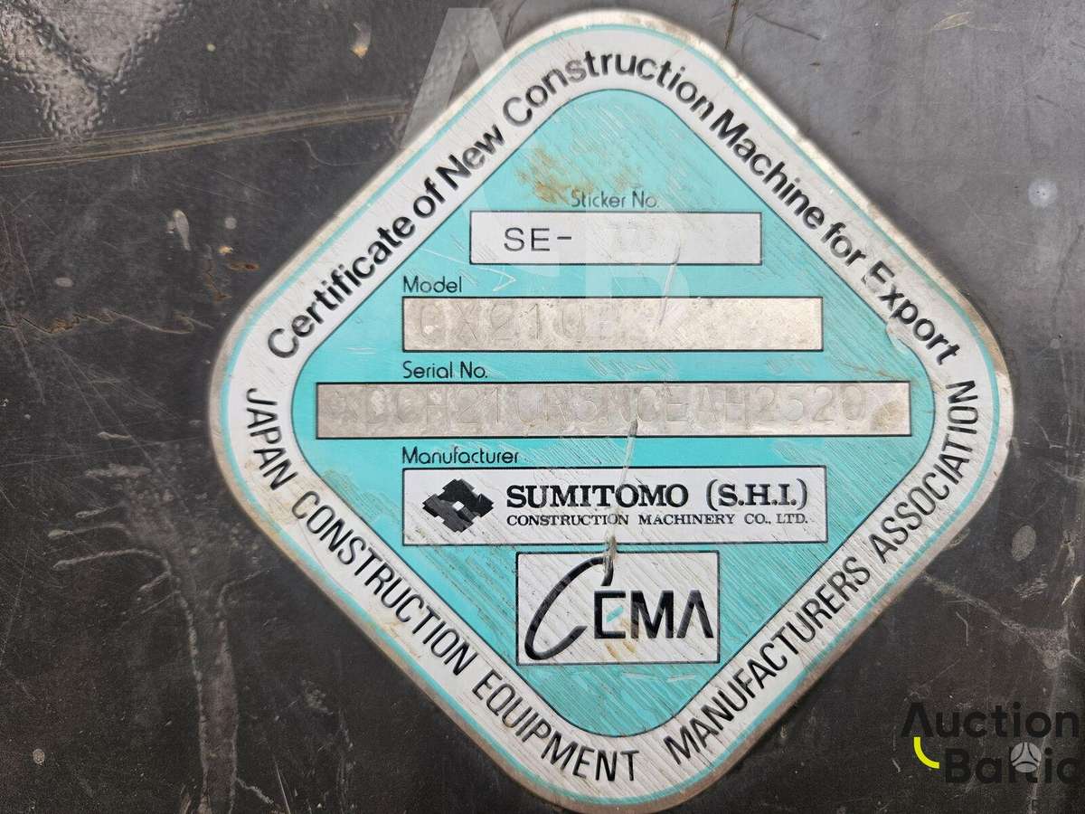 Case CX 210 B, ekskavatori