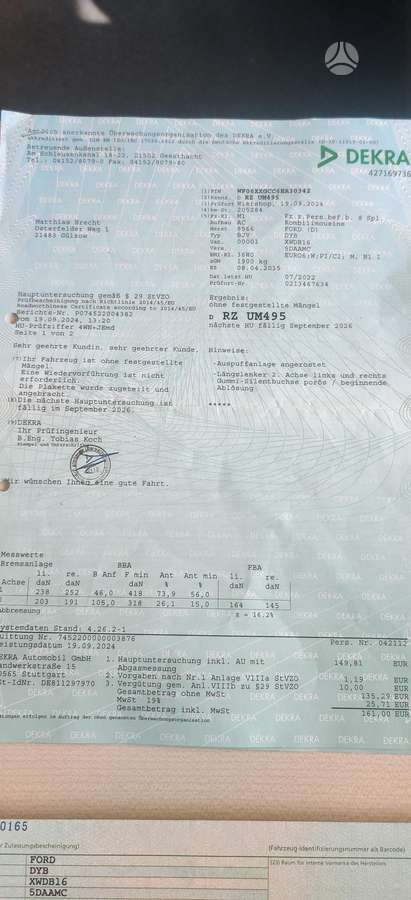 Ford Focus, 1.5 l., Универсал