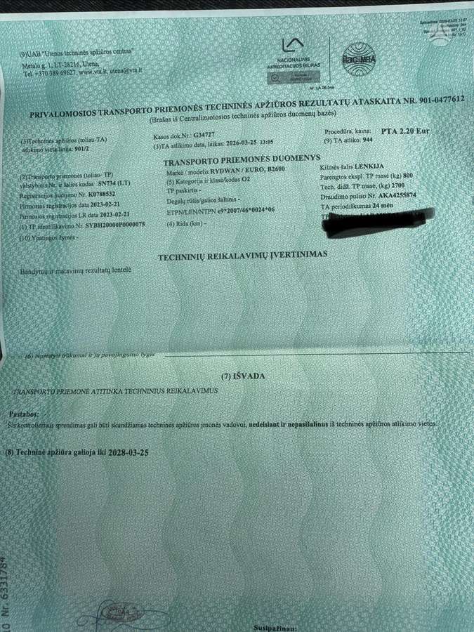 Rydwan, lengvųjų automobilių priekabos