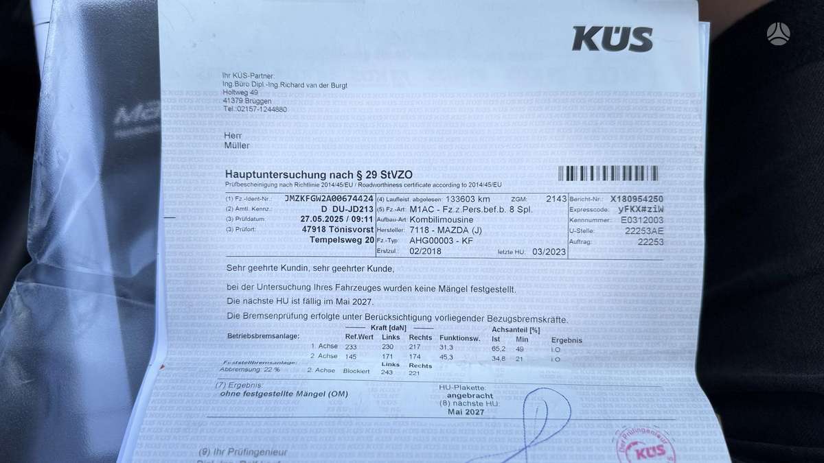 Mazda CX-5, 2.2 l., Внедорожник / Кроссовер
