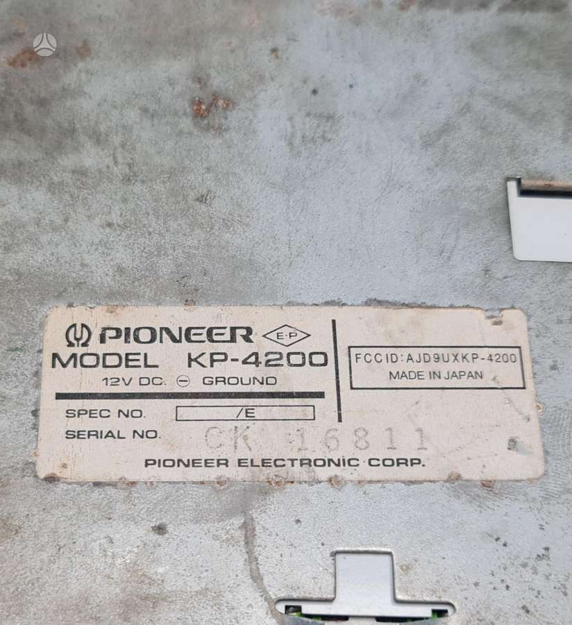 Pioneer Kp4200, mc magnetolos