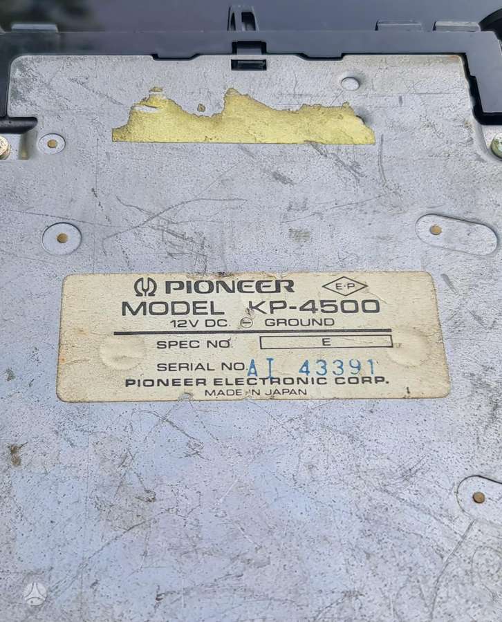 Pioneer Kp4500, mc magnetolos