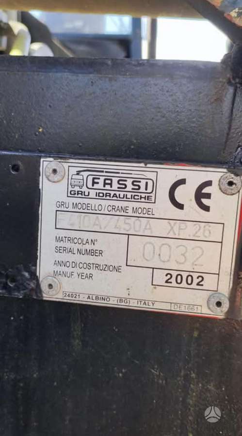 HIAB Fassi 450, kranai / manipuliatoriai