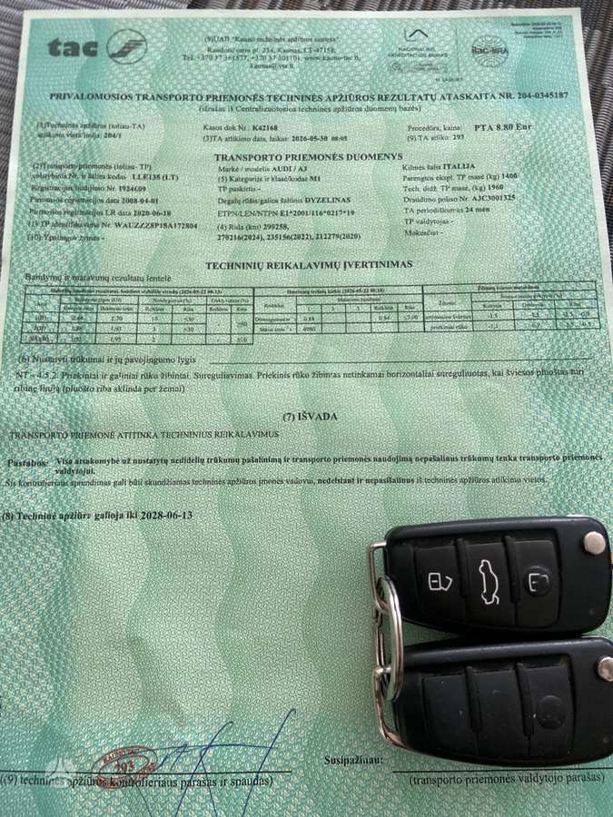 Audi A3, 2.0 l., hečbekas