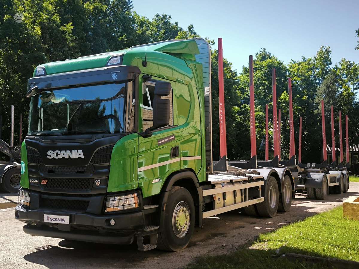 Scania G 500 B6x2NA, лесовозы