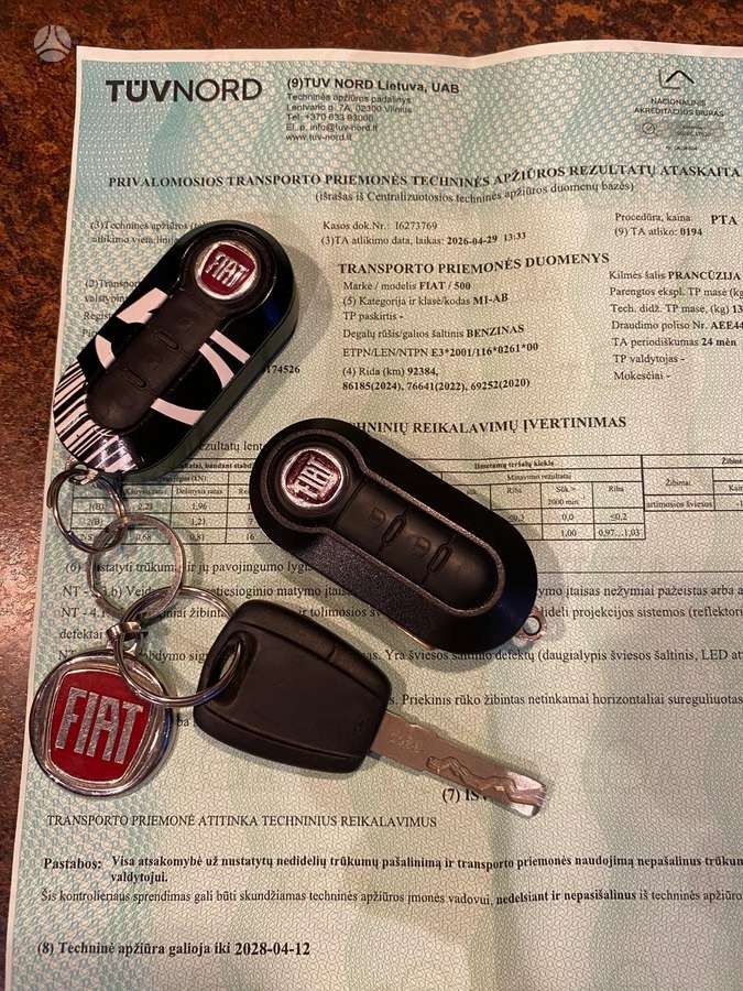 Fiat 500, 1.2 l., Хэтчбек