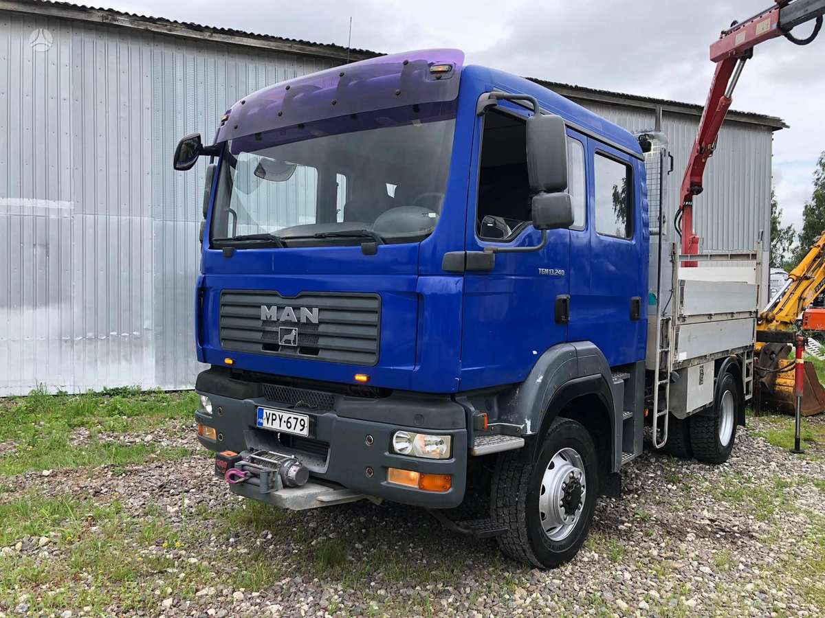 MAN TGM 13.240, 4x4 + CRANE, с краном