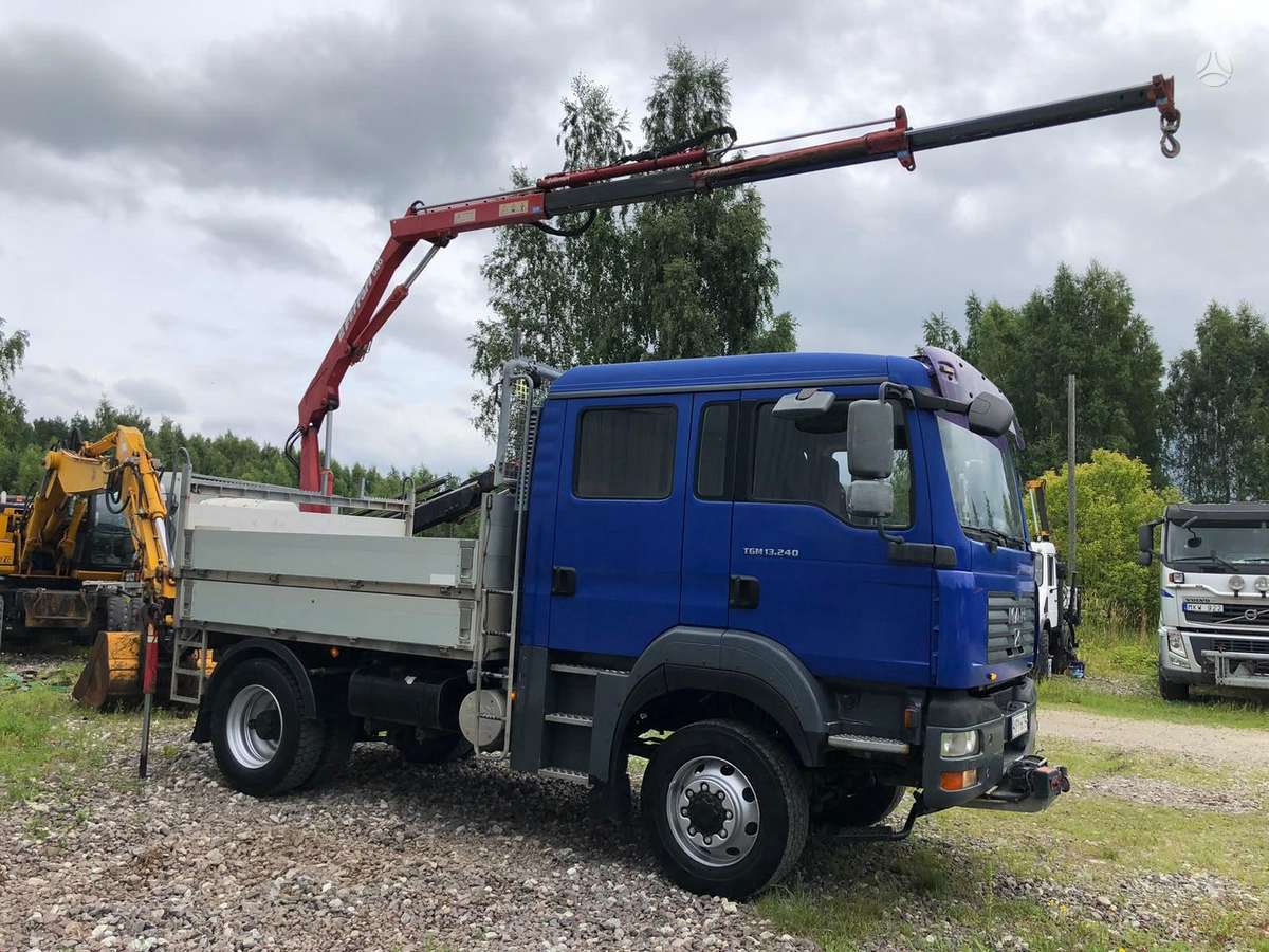 MAN TGM 13.240, 4x4 + CRANE, с краном