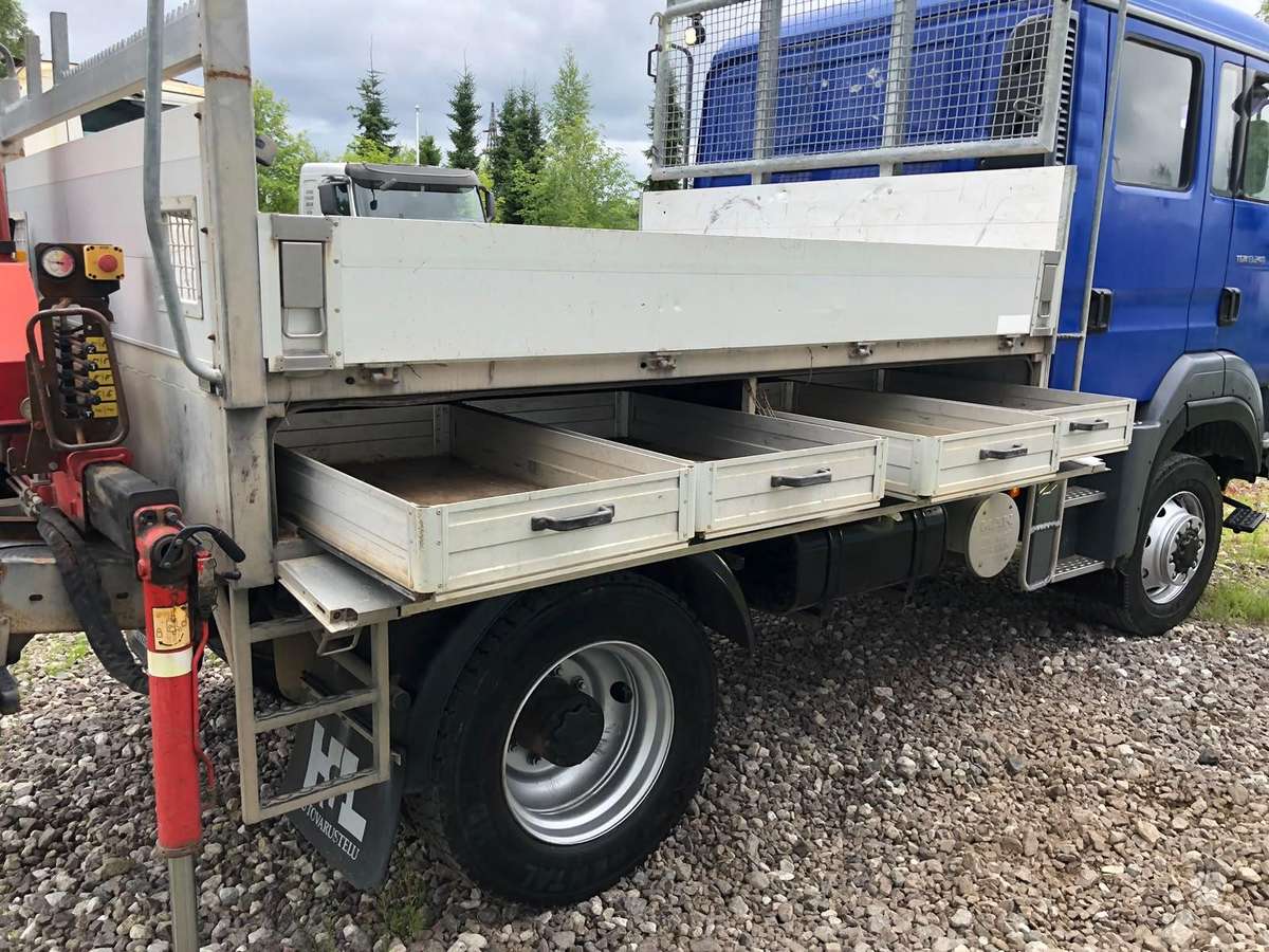 MAN TGM 13.240, 4x4 + CRANE, с краном