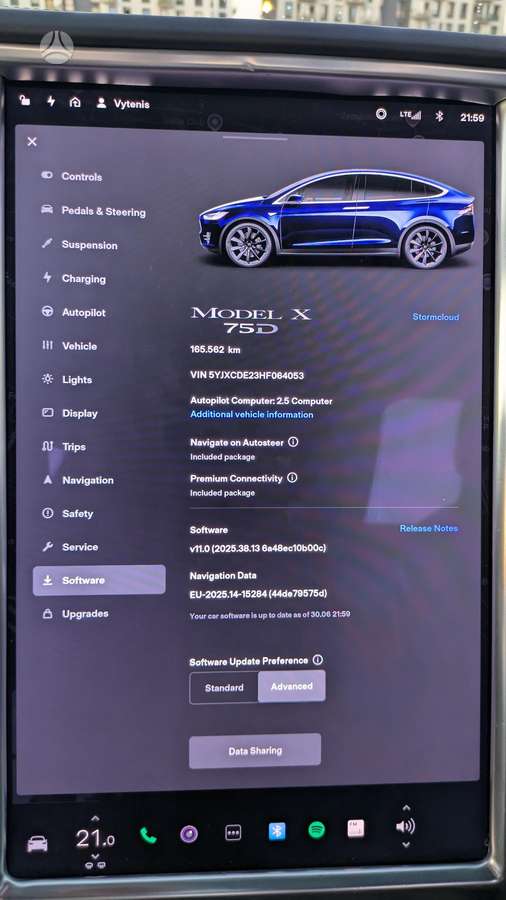 Tesla Model X, 75 кВт·ч, Внедорожник / Кроссовер
