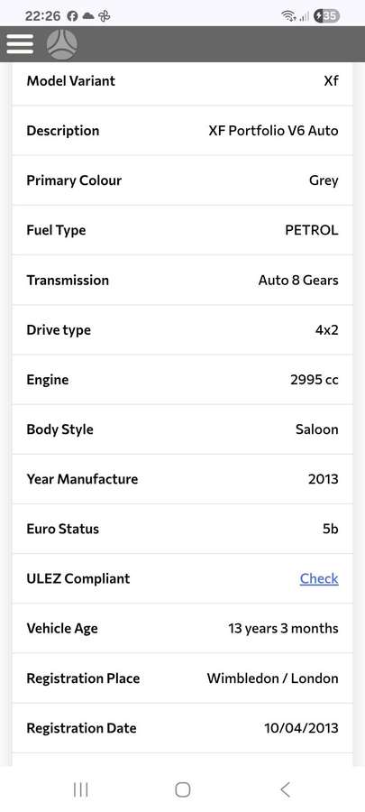 Jaguar XF, 3.0 l., hatchback