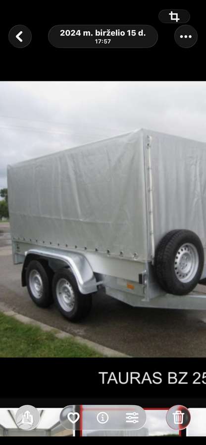 Tauras Bz2500, passenger car trailers
