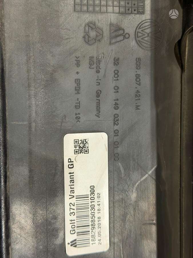 Volkswagen Golf, 5g9.807.421.m, бамперы (буфера)