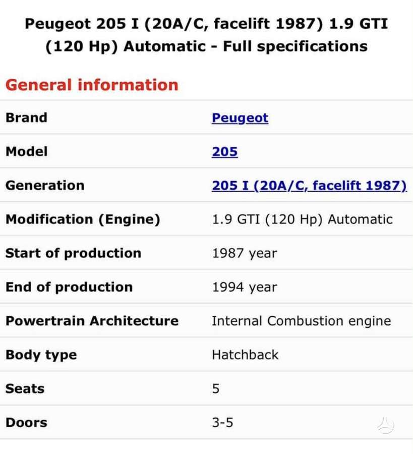 Peugeot 205 - 4