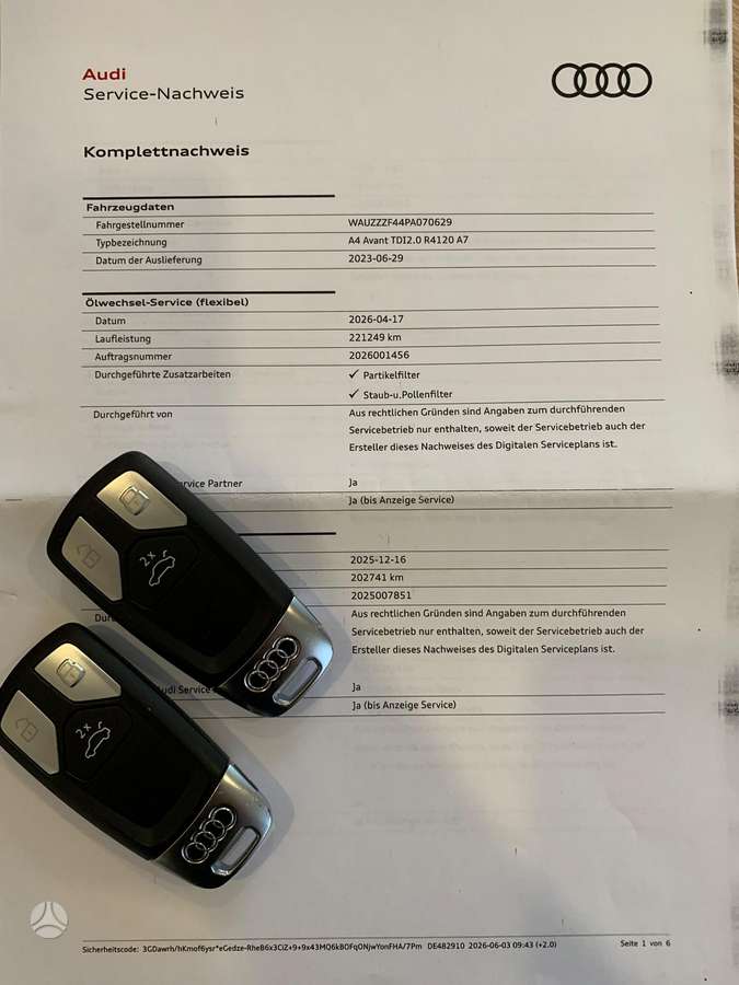Audi A4, 2.0 l., Универсал
