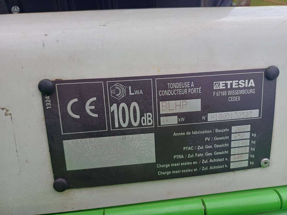 Etesia Hydro 100 Dizel, sodo traktoriai