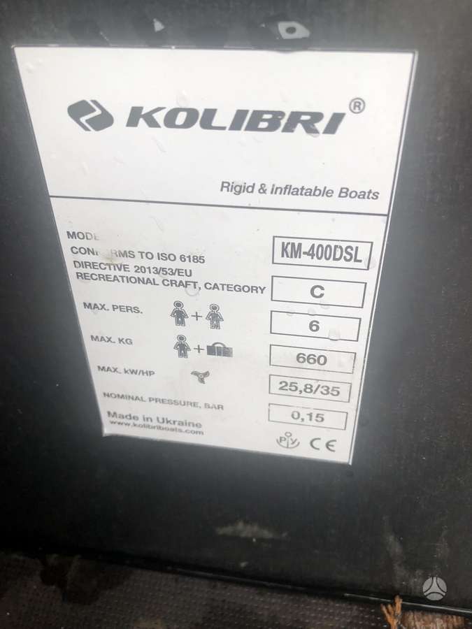 Kolibri 400dsl, inflatable boats