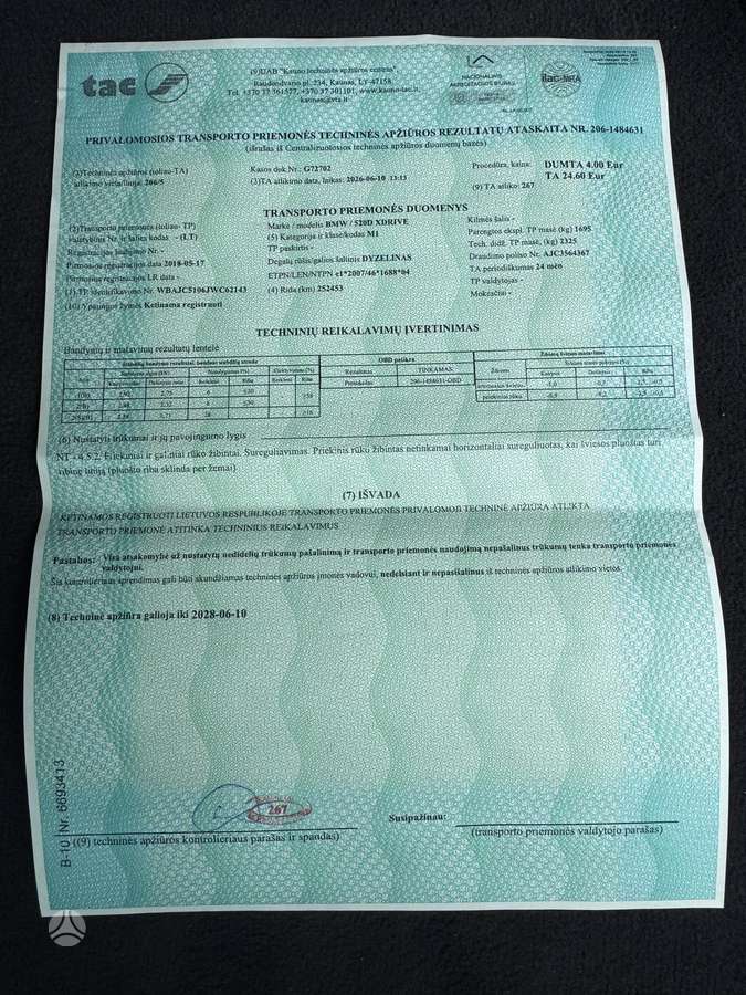 BMW 520, 2.0 l., Седан