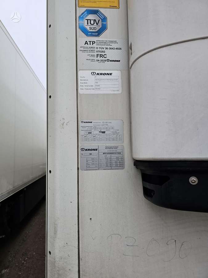 Krone SD, Carrier Vector 1550, refrigerated