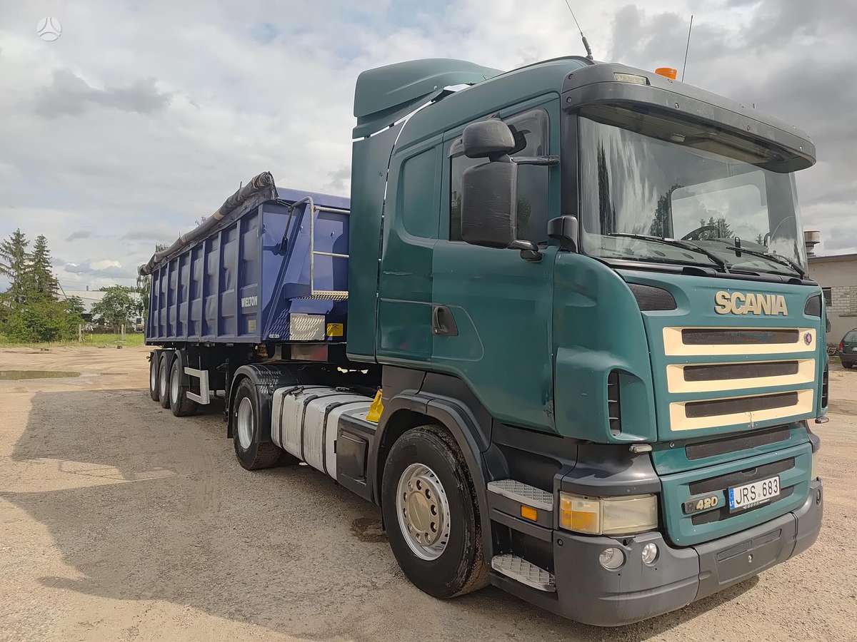 Scania R420 Hidraulika 6vnt., single sleeper