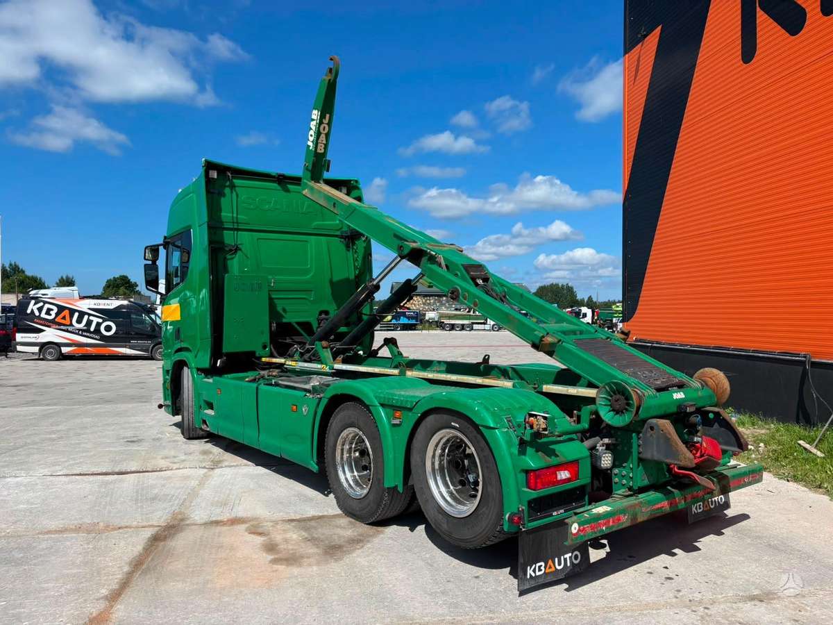 Scania R 650 6x2, самосвалы с прицепoм