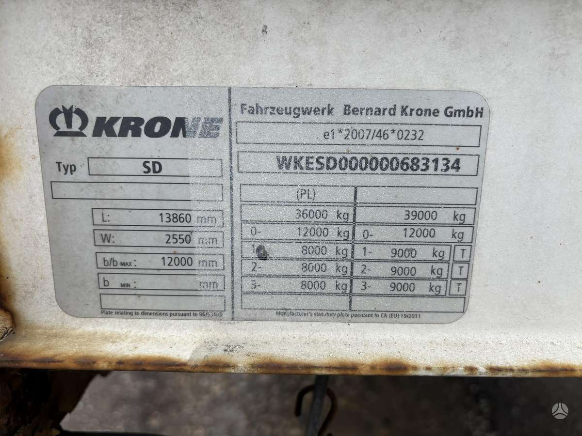 Krone Mega, curtain / tarpaulin
