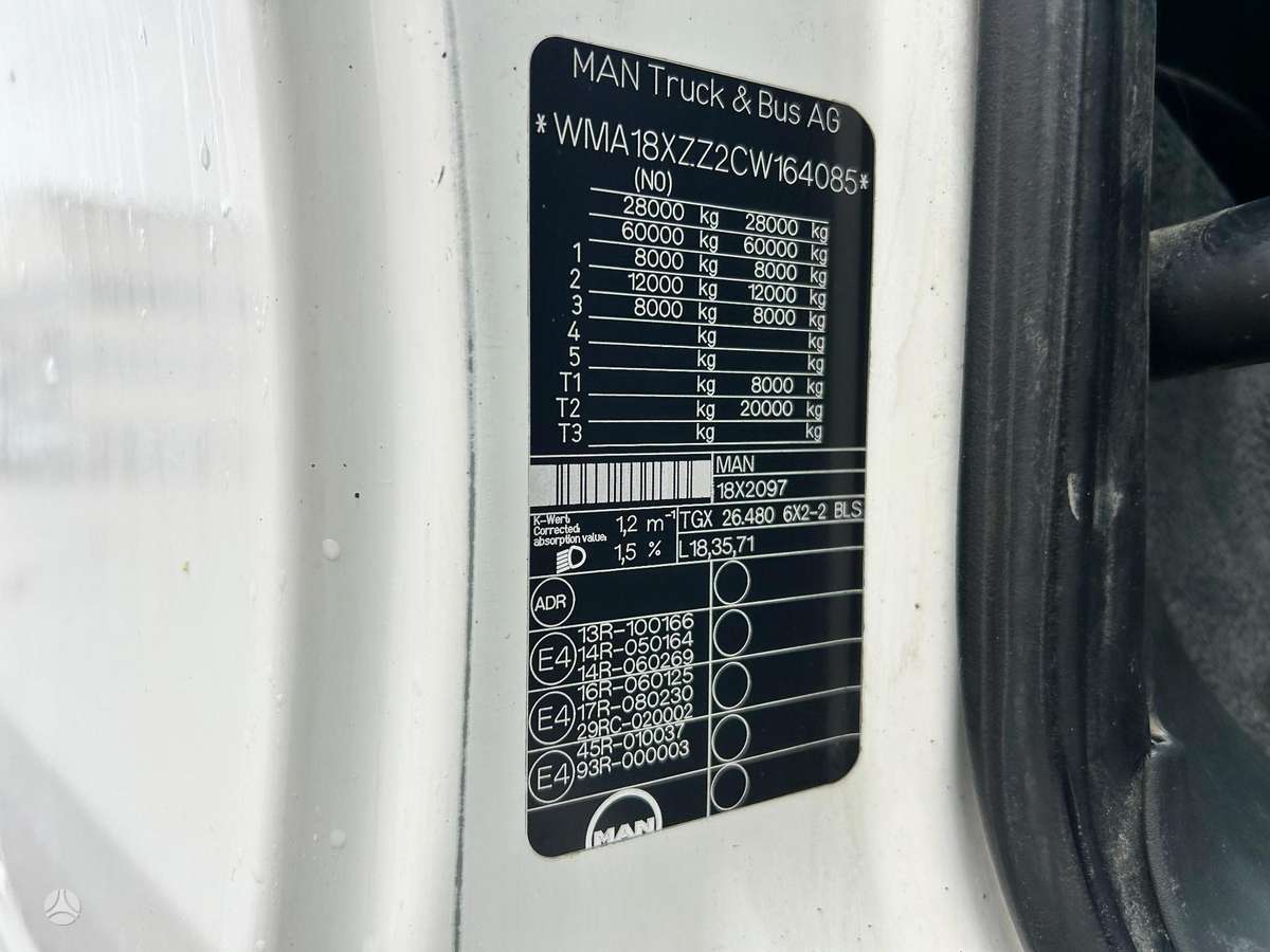 MAN TGX 26.480, 2 miegamosios vietos