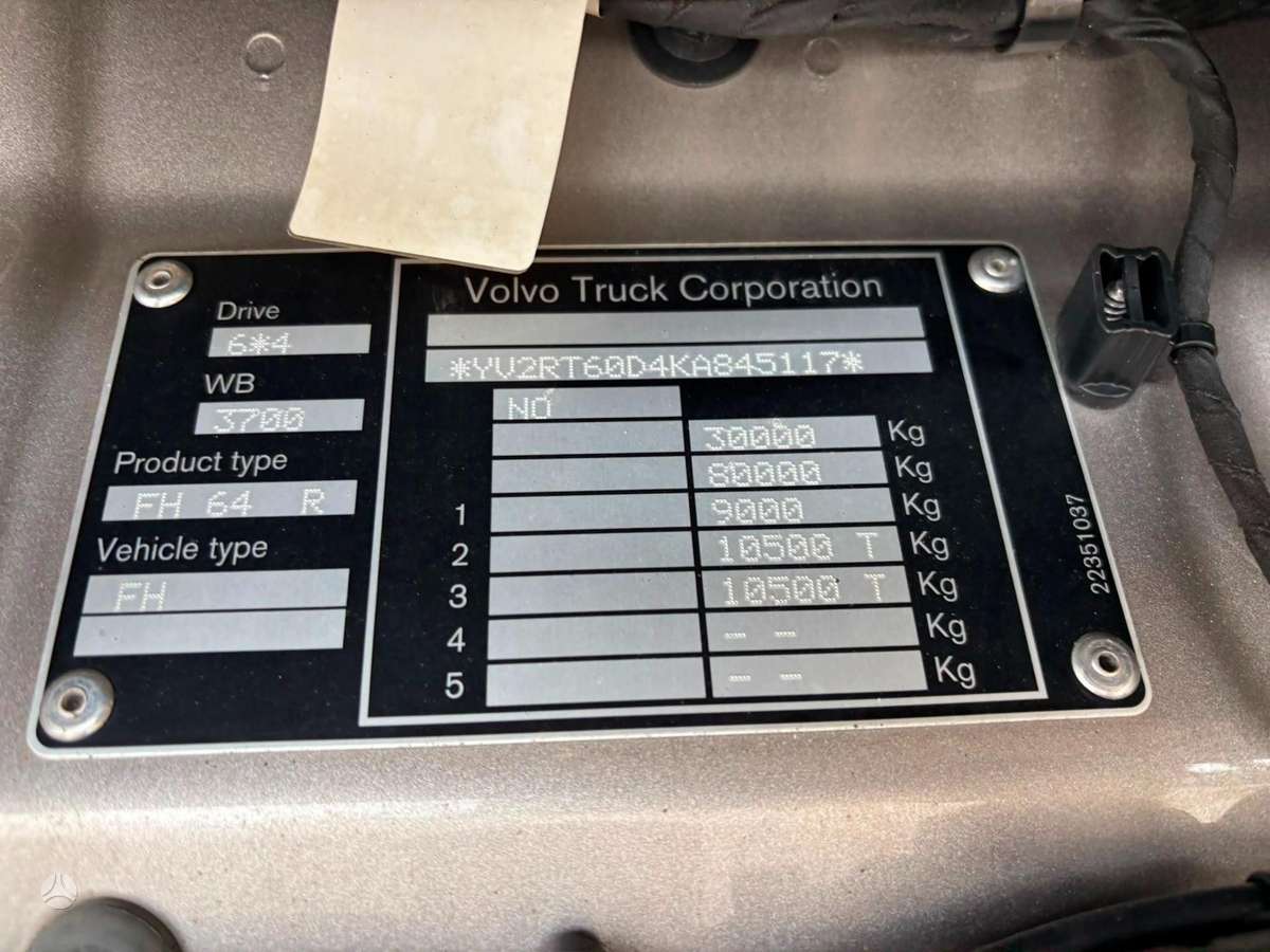 Volvo FH 540 6x4, самосвалы