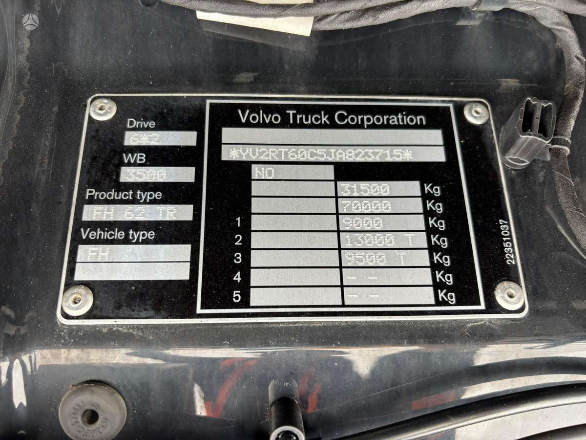 Volvo FH 540 6x2, самосвалы