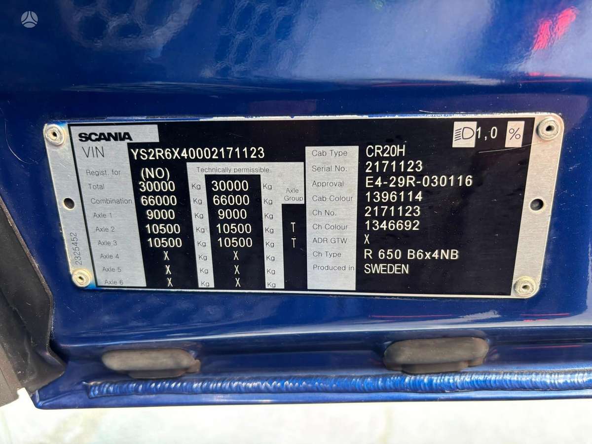 Scania R 650 6x4, dropside trucks