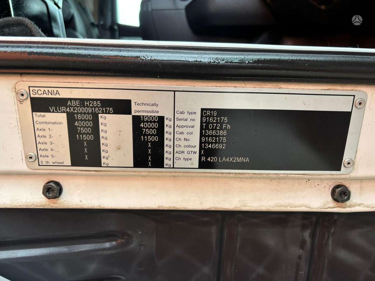Scania R 420 4x2, single sleeper