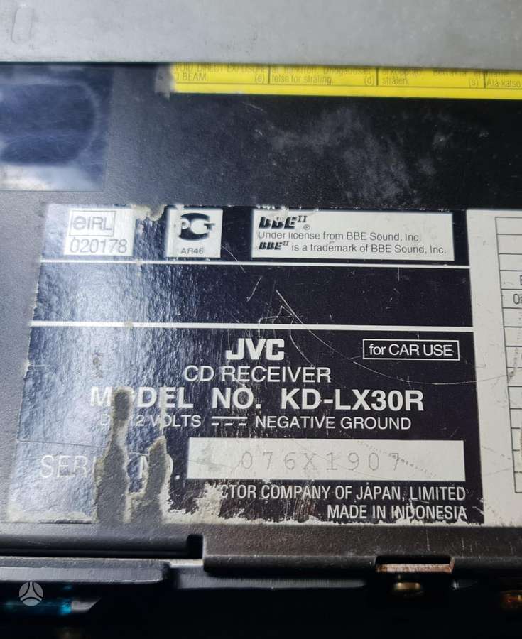 JVC Chameleon kd-lx30r, cd keitikliai