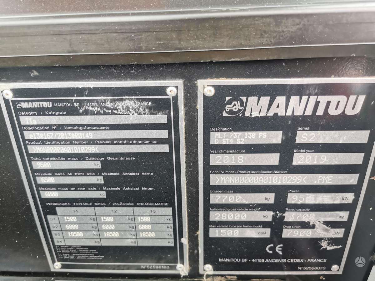 Manitou Manitou MLT 737-130PS, tractors