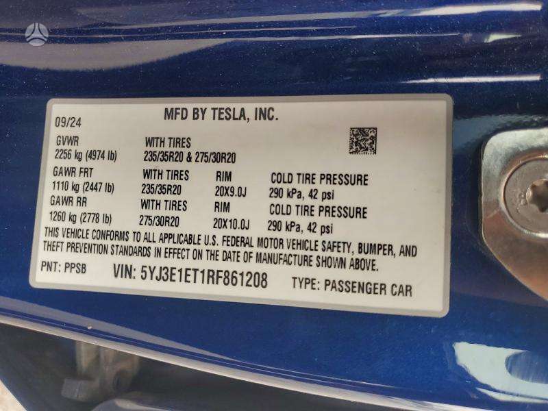 Tesla Model 3, 81 kWh, hatchback