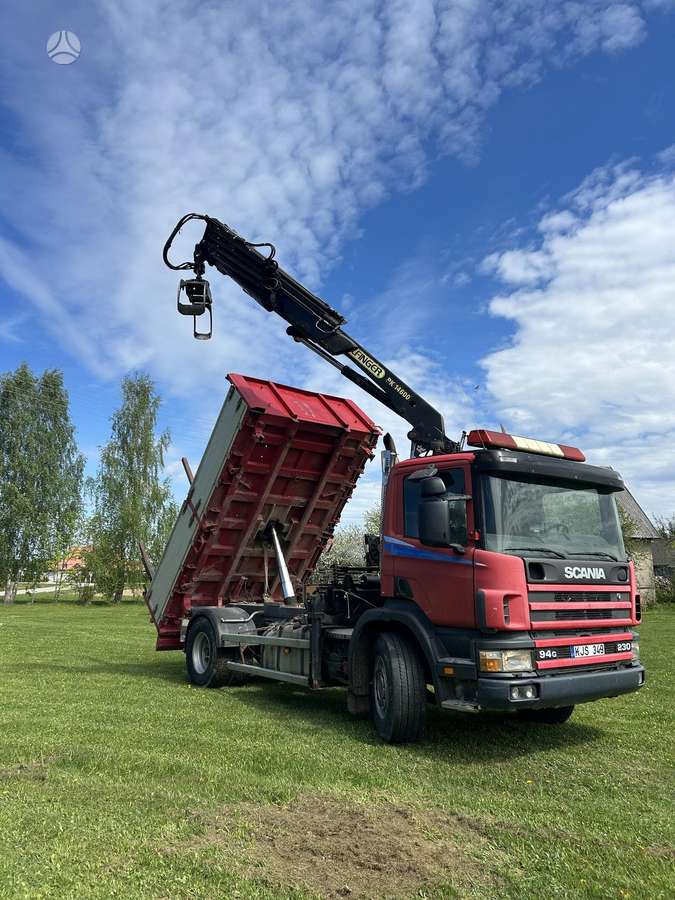 Scania 230, самосвалы с краном